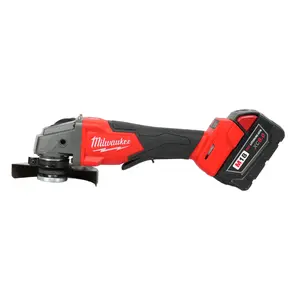 Milwaukee M18 125mm Brushless Cordless Angle Grinder Variable Speed Cutting Grinding Power Tool With Battery And Charger