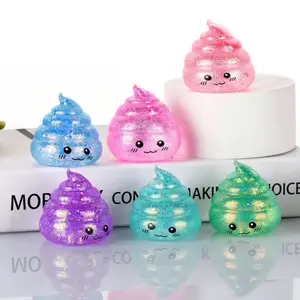 Mystery Edition Fidget Toys - One Random Mini Colorful Glittery Poop for Kids 3+ - Fun Interactive Sensory Play - Perfect for Stress Relief and Entertainment