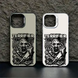 Terrifier Art the Clown Horror Movie Merch Retro Grunge Terrifier For IPhone 17 Pro Max 16 15 14 13 12 11 Pro Max Plus Screen Protector Iphone 16 Pro Max Curious Shockproof Soft Silicone Transparent Acrylic Protective  Anxiety Phone Case Q105