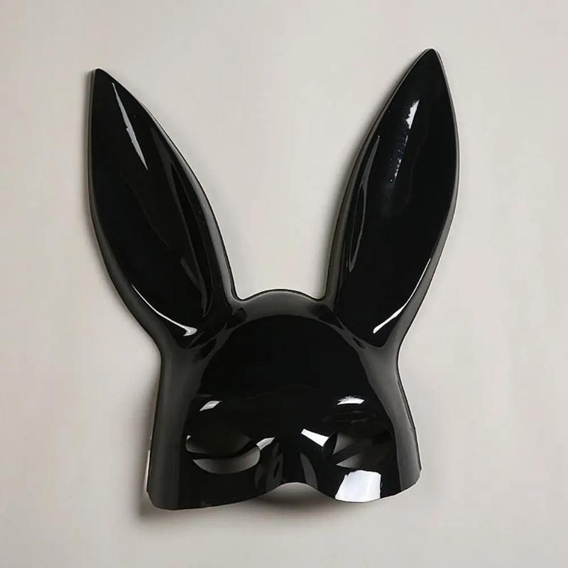 Anime Bunny Mask for Women Girls with Ears and Princess Rabbit Headband Perfect for Masquerade Parties Cosplay Costume Props 26*35cm