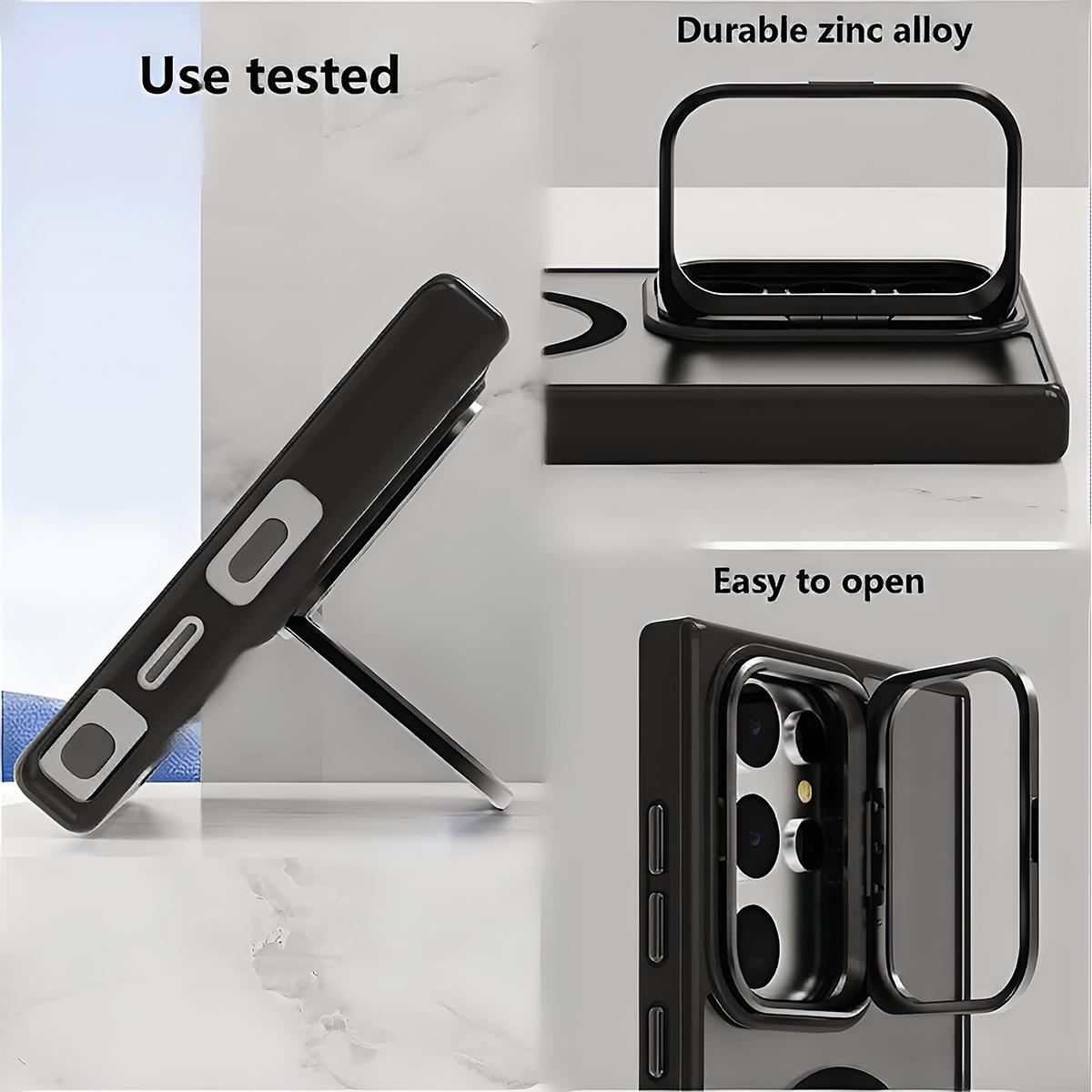 Shockproof Camera Ring Stand Heavy Duty Clear Case For Samsung S26 Ultra/S26 PLUS/S26 Compatible With MagSafe Cover + Camera Lens Protector