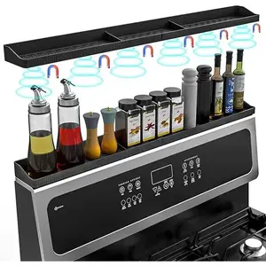 Silicone Magnetic Spice Rack, Candy Kitchen Storage Rack, Kitchen Stove Top Storage Organizer, Stove Top Organizing Shelf, Home Organizers