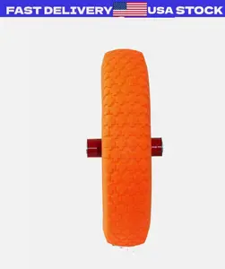 16" Flat Free Wheel Barrow Wheelbarrow Tire Solid Foam 5/8 Axle For Cart Wagon