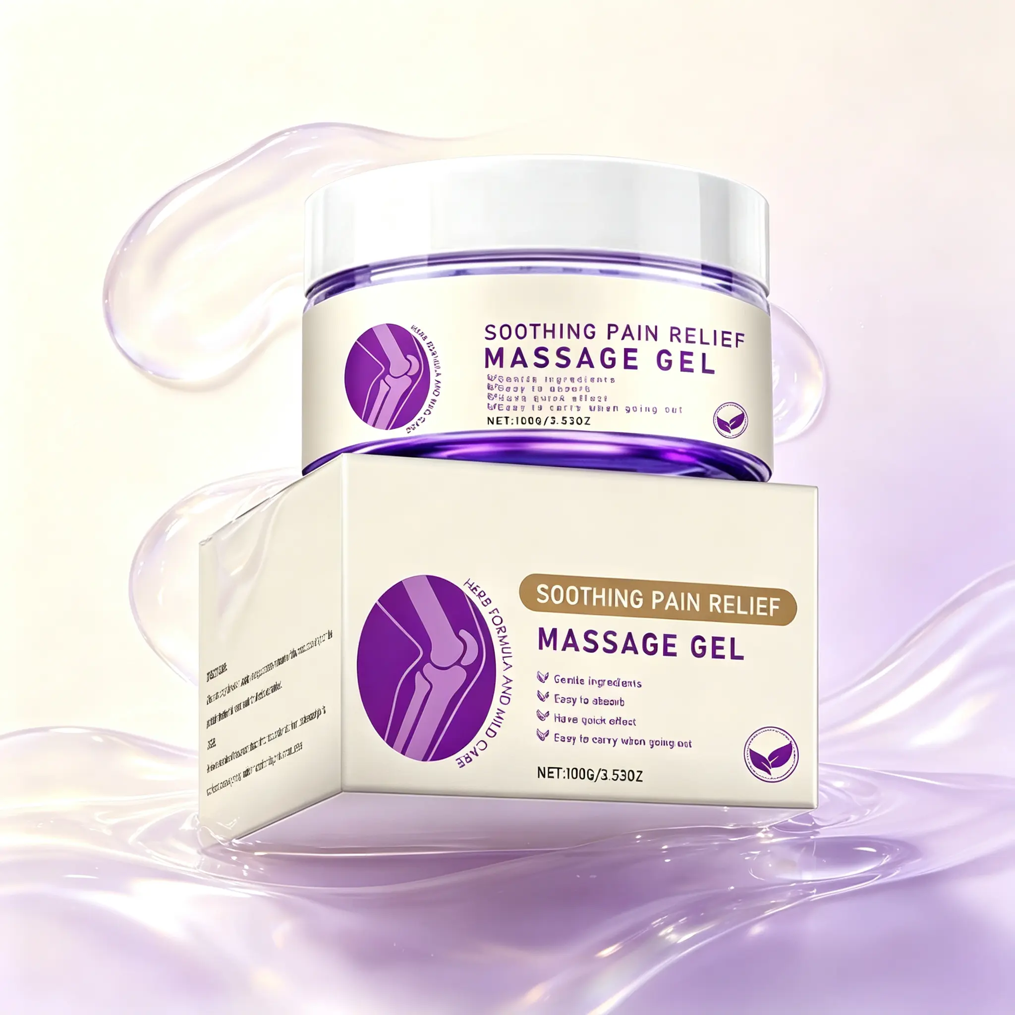 Joint Care Massage Gel, Botanical Moisturizing Formula, Daily Body Care Gel for Knees, Neck, Shoulders, Arms and Legs