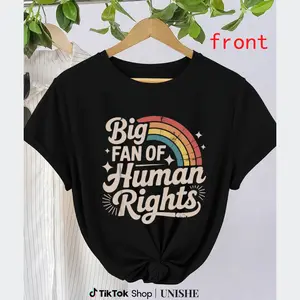 Unique Vintage Rainbow Statement Tee for Equality Advocates and Allies