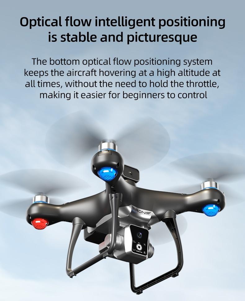 KY102 Drone with Screen Controller & SD Card, HD Camera, Brushless Motor, Optical Flow Positioning, Active Obstacle Avoidance, Dual Battery Kit, One-Key Takeoff/Landing, Beginner FPV Quadcopter