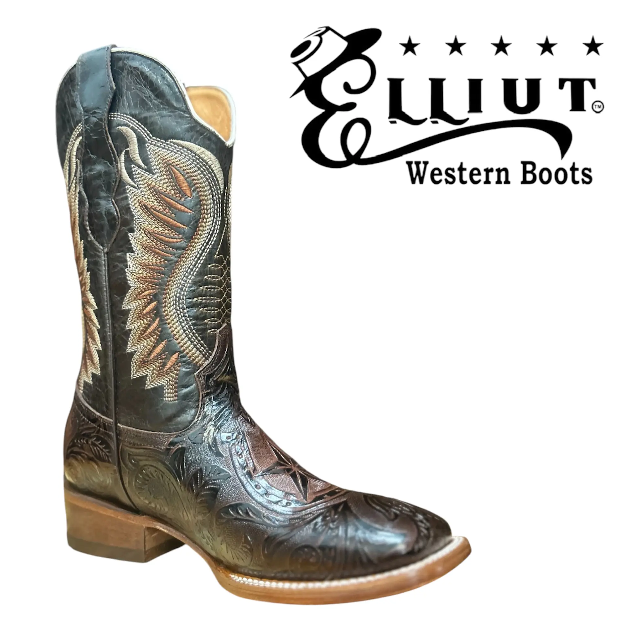Men's Hybrid Brown Star Fashion Boots, Men's Footwear
