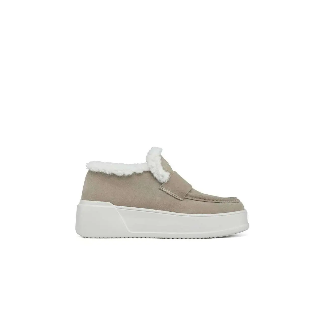 Jslides Junie Shearling Lined Sneaker Shoes Women's Round Toe Waterproof Suede All Seasons Comfortable & Stylish