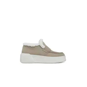 Jslides Junie Shearling Lined Sneaker Shoes Women's Round Toe Waterproof Suede All Seasons Comfortable & Stylish