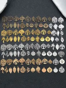 100pcs Bulk Antique 5 Color Mix Marine Life Charm, Alloy Starfish Turtle Shell Pendant, Jewelry Making Charms, DIY Earrings Necklace Supplies, DIY With Charms