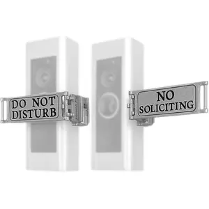 Nap Guardian - The Original Universal Fitting Doorbell Cover - Rotates from Do Not Disturb to No Soliciting - Easy Installation - No Tools Needed - UV Resistant Metallic Plastic - Exceptional Durability - Thoughtful Gift