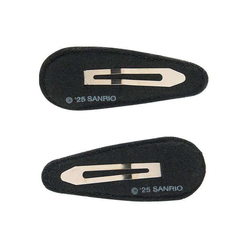 Kuromi 2-pc Quilted Hair Clip Set