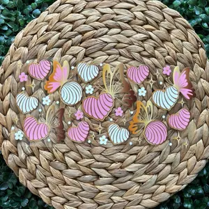 Butterfly Concha UV DTF Cup Wrap