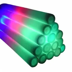 50 Non-Personalized LED Foam Sticks Single and Multi Color Flashing Glow Wands, Batons, Strobes, 3 Flashing Modes - Party, DJ, Concerts, Festivals, Birthdays, Weddings, Events, Promotions Colorful Decoration