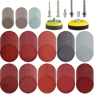 170Pack 3/2inch Sanding Discs Kit with 2 & 3" Backer Pads, Sanding Sponge for Drill Sanding Attachment Die Grinder Rotary Tools with 1/8" 1/4" Shanks Sanding Pads P80-3000 Diamond Polishing Pads Diamond Drilling Bits