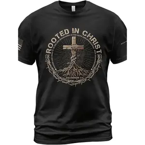 Black pure cotton T-shirt 4393