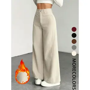 New corduroy wide leg high waist loose women's casual pants, comfortable and fashionable women's clothingRAIMENTRY