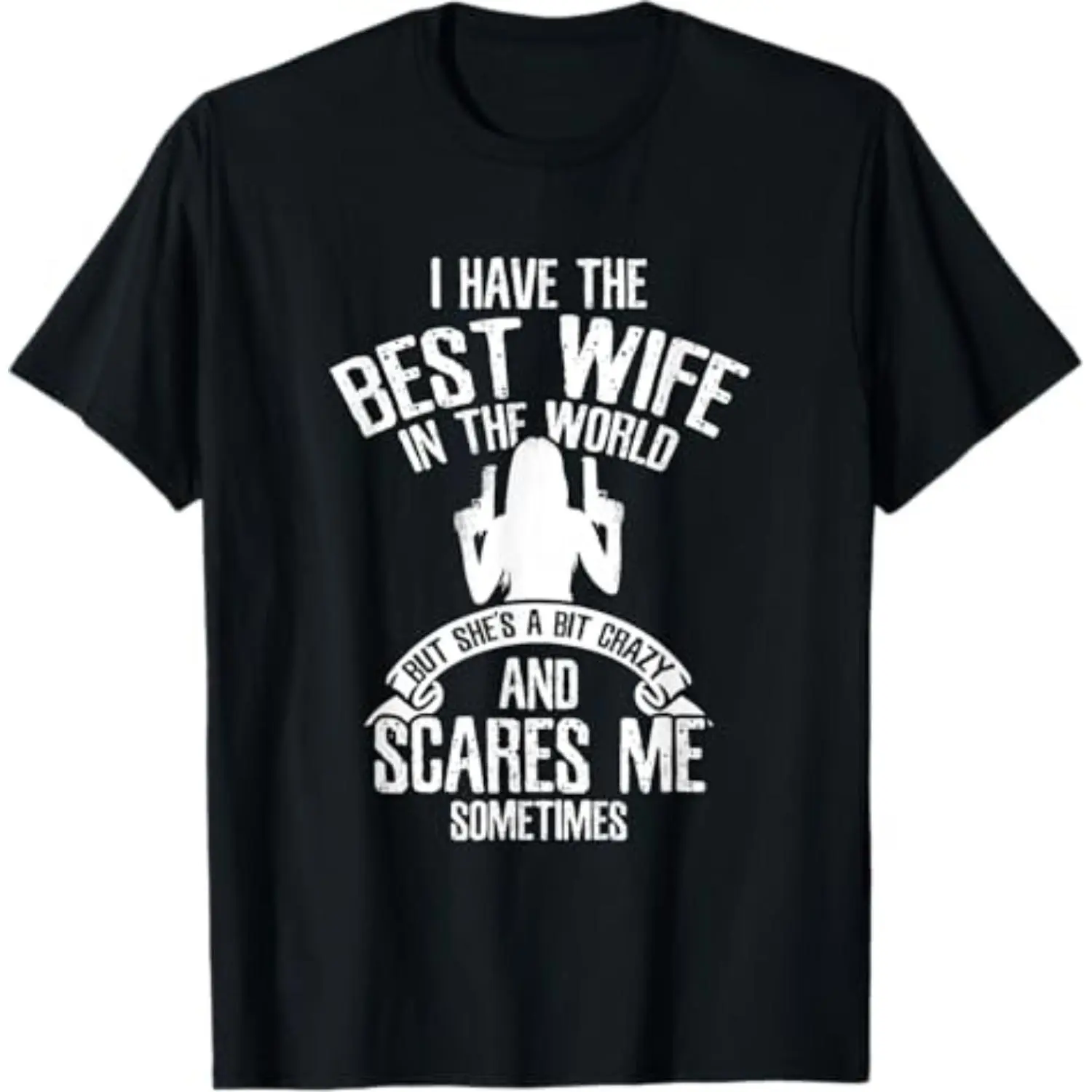 Women's Short-Sleeve Casual Round Neck Streetwear Top - Wife Humor Apparel for Celebrating Your Beloved Partner, Shortsleeve, Tshirt