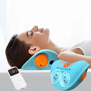 Neck Massager Pillow with Heating Function, Multi-Mode Electric Neck and Shoulder Relaxer, 26 Degree Cervical Traction Device, Portable Muscle Massagers
