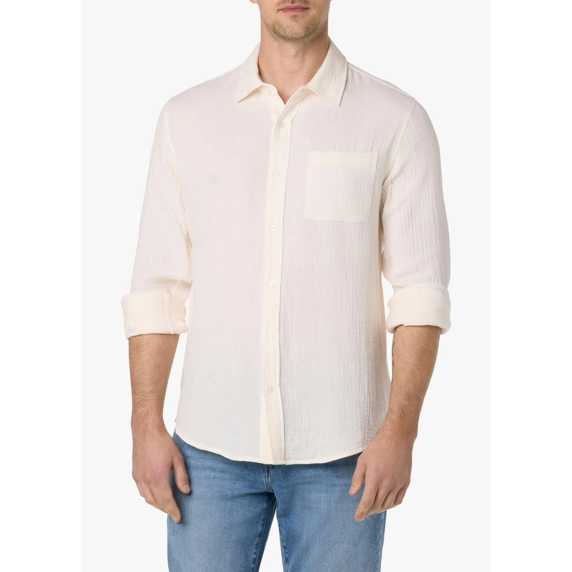 LONG SLEEVE GAUZE SHIRT