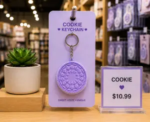 3D Printed Clicker Keychain, Portable Fashion Accessory for Keys