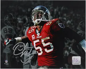 Derrick Brooks Tampa Bay Buccaneers Autographed "8 x 10" Celebration Spotlight Photograph - Fanatics Authentic Certified