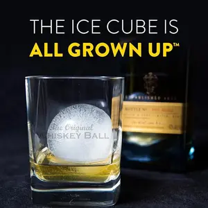 Pack of 2 Monogram Whiskey Ice Ball Maker Mold - Premium Silicone Sphere Mold A to Z letter Engraved - Ideal for Crafting Old Fashioned Cocktails – Easy Release & No Leak Design