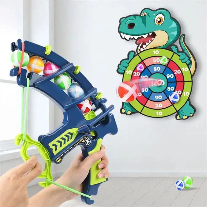 Montessori Throw Sport Slingshot Target Sticky Ball Dartboard
