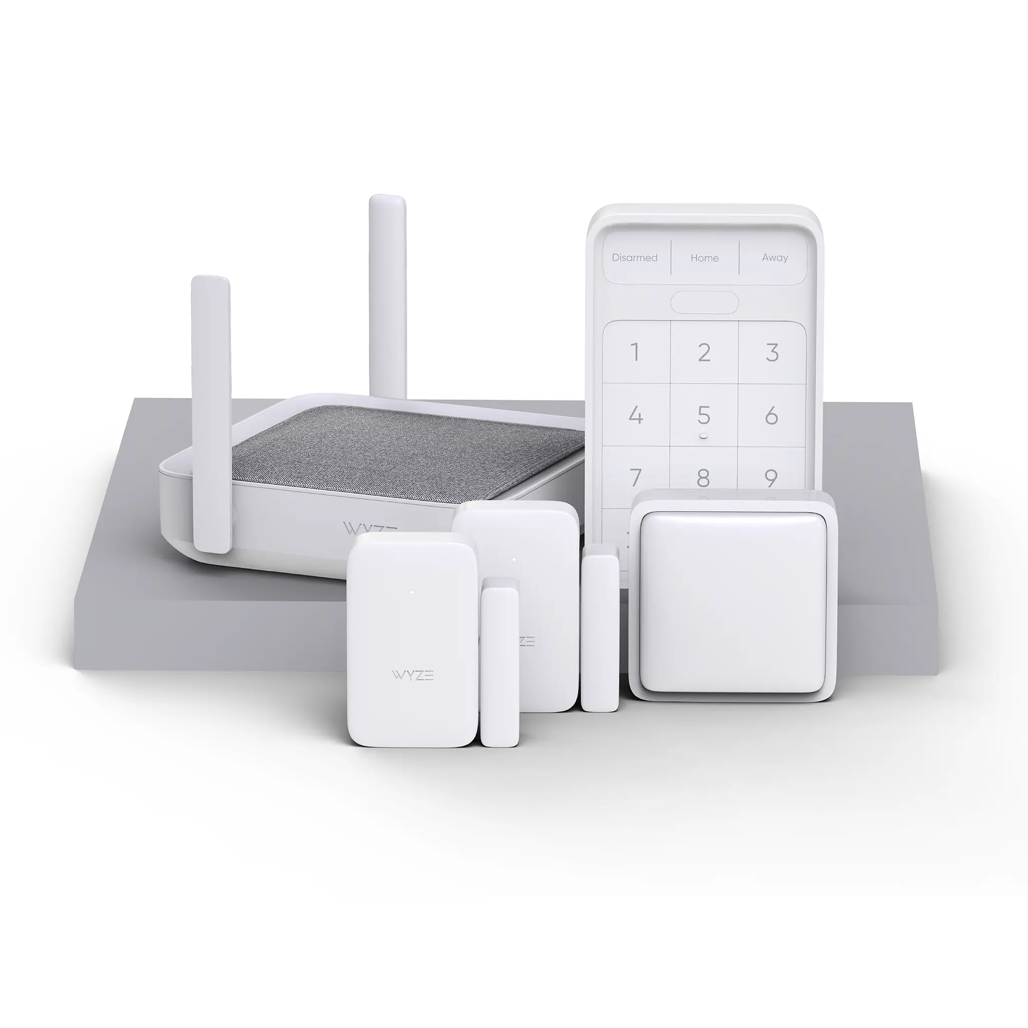 Wyze Home Monitoring — 6-Piece Home Security System with No Contracts... Ever! (Includes Door/Window Sensor x2, Keypad, Hub with Siren)