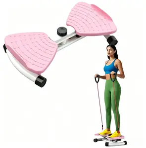 Upgraded Smooth Anti-Skid Waist Twister Board with Resistance Bands – Home Full Body Fitness Trainer, Portable Home Gym Exercise Gear twist machine