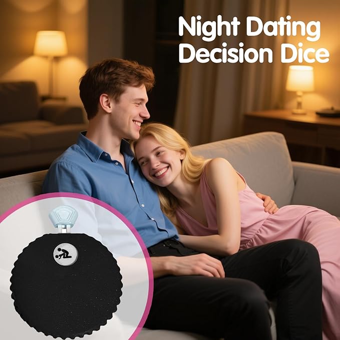 Couples Fun Decision Wheel – Romantic Date Night Game Spinner for Him & Her | Relationship Icebreaker & Surprise Challenge Picker, Compact, Unisex Use