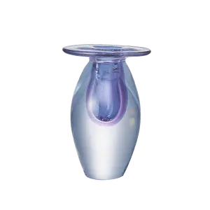 「Violet」 - Aromatherapy Bottle Handmade Glass Aromatherapy Bottle | 140mm High Gradient Purple Shimmer Bottle | Bamboo Stick Diffuser Bottle | Home Decoration Item | Gift Recommendation Fragrance Scent