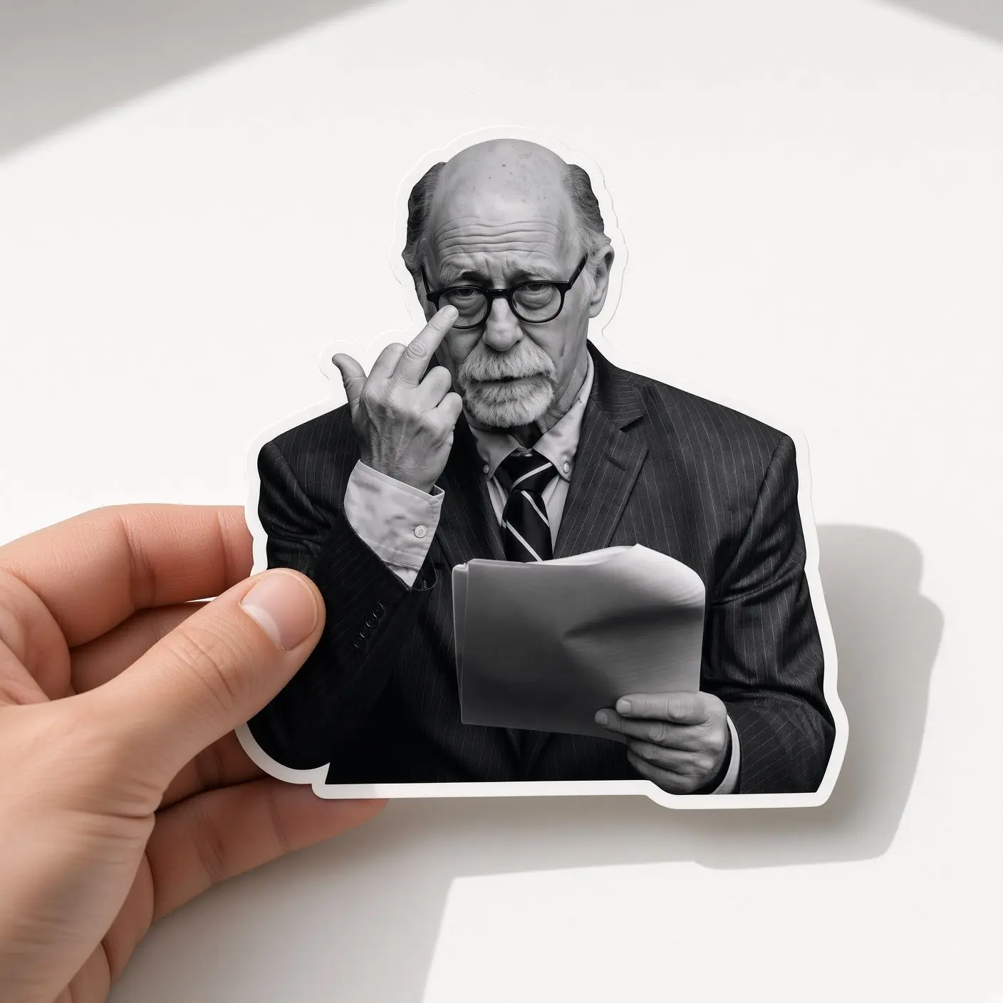 Dr. Donald Condie Middle Finger sticker