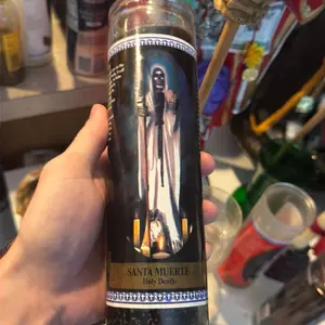 Blessed & Dressed Santa Muerte 7-Day Candle (Negro)