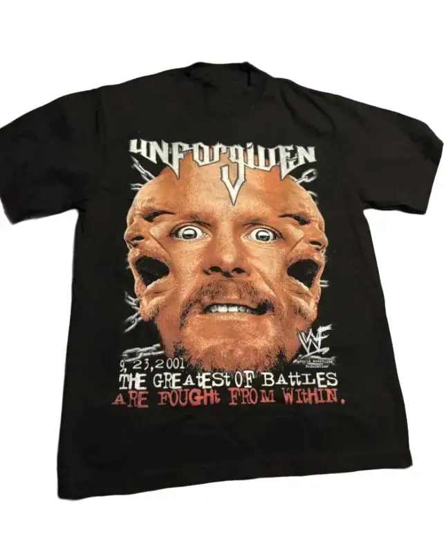 WWF WWE Unforgiven 2001 event shirt S-5XL Stone Cole Steve Austin Wrestling