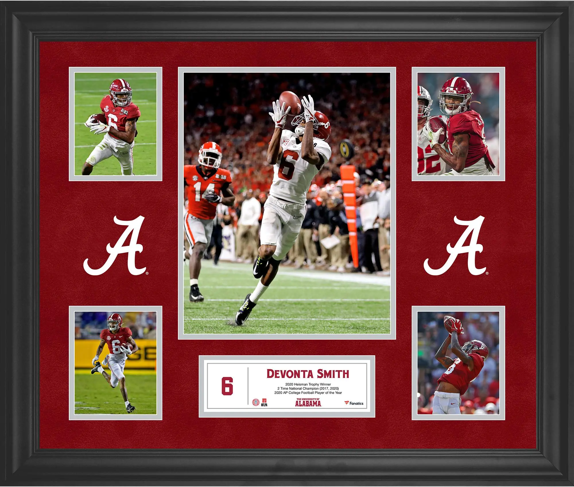 Devonta Smith Alabama Crimson Tide Framed 5 Photo Collage