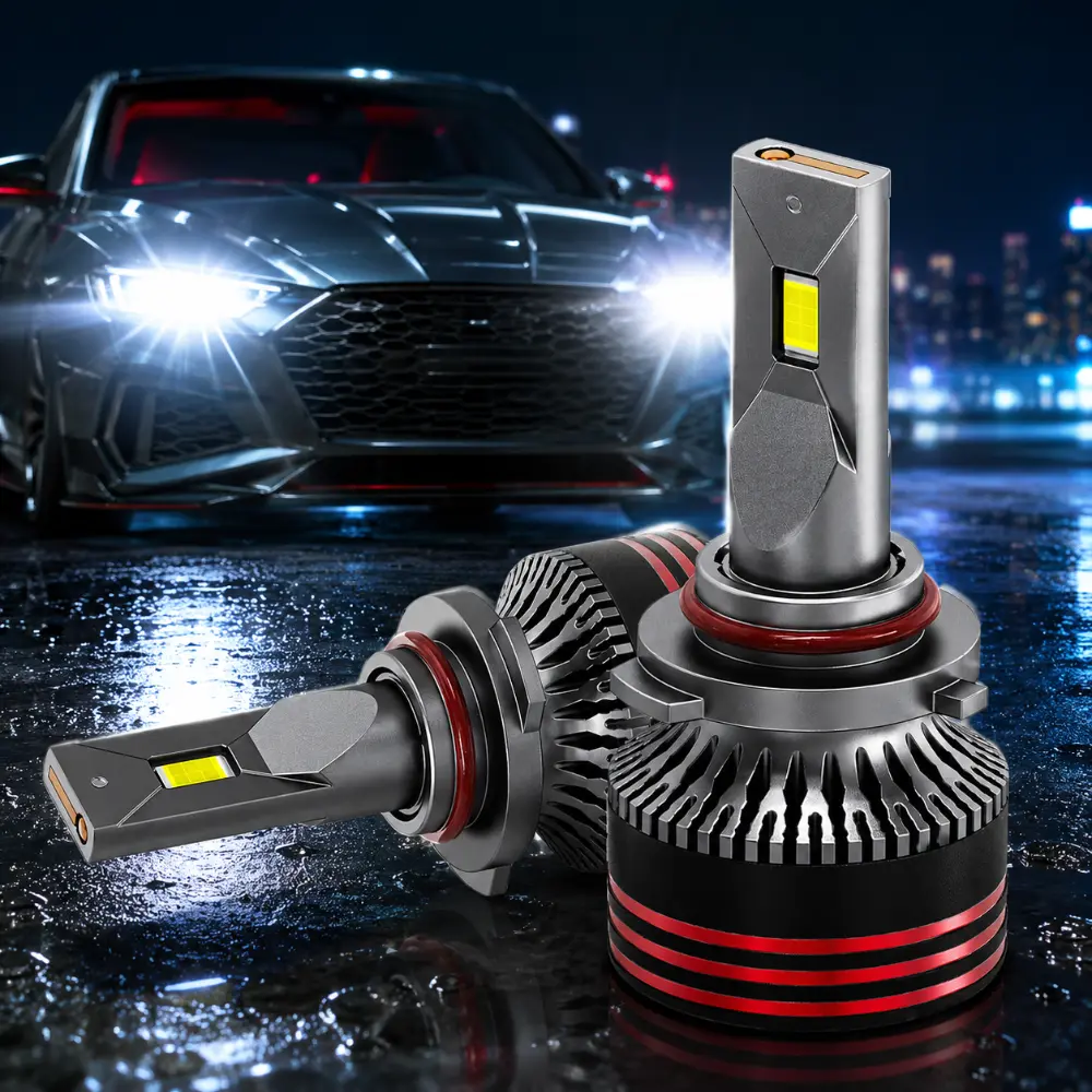 Yobis M8 PRO Car LED Headlights, Single Copper Tube 120W Headlamps, 880, 9005, 9006, 9012, H1, H4, H7, H11 Modified Car Lights, White LED Headlight Kit, High‑Low Beam Bulbs, Super Bright 6000K, LED Car Lights, Cars Accessories, Tiktokshopspringglowup