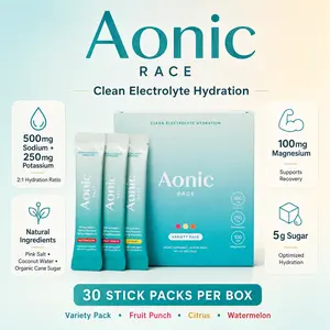 Aonic Race - Clean Electrolyte Hydration Powder | 2:1 Sodium Potassium, Magnesium Recovery Support | 30 Servings