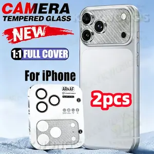 Camera Lens Protection Film 2-Pack, Designed for iPhone 17 Pro and 17 Pro Max, Ar Lens Film, One-Click Installation, Ultra-Clear Photography
