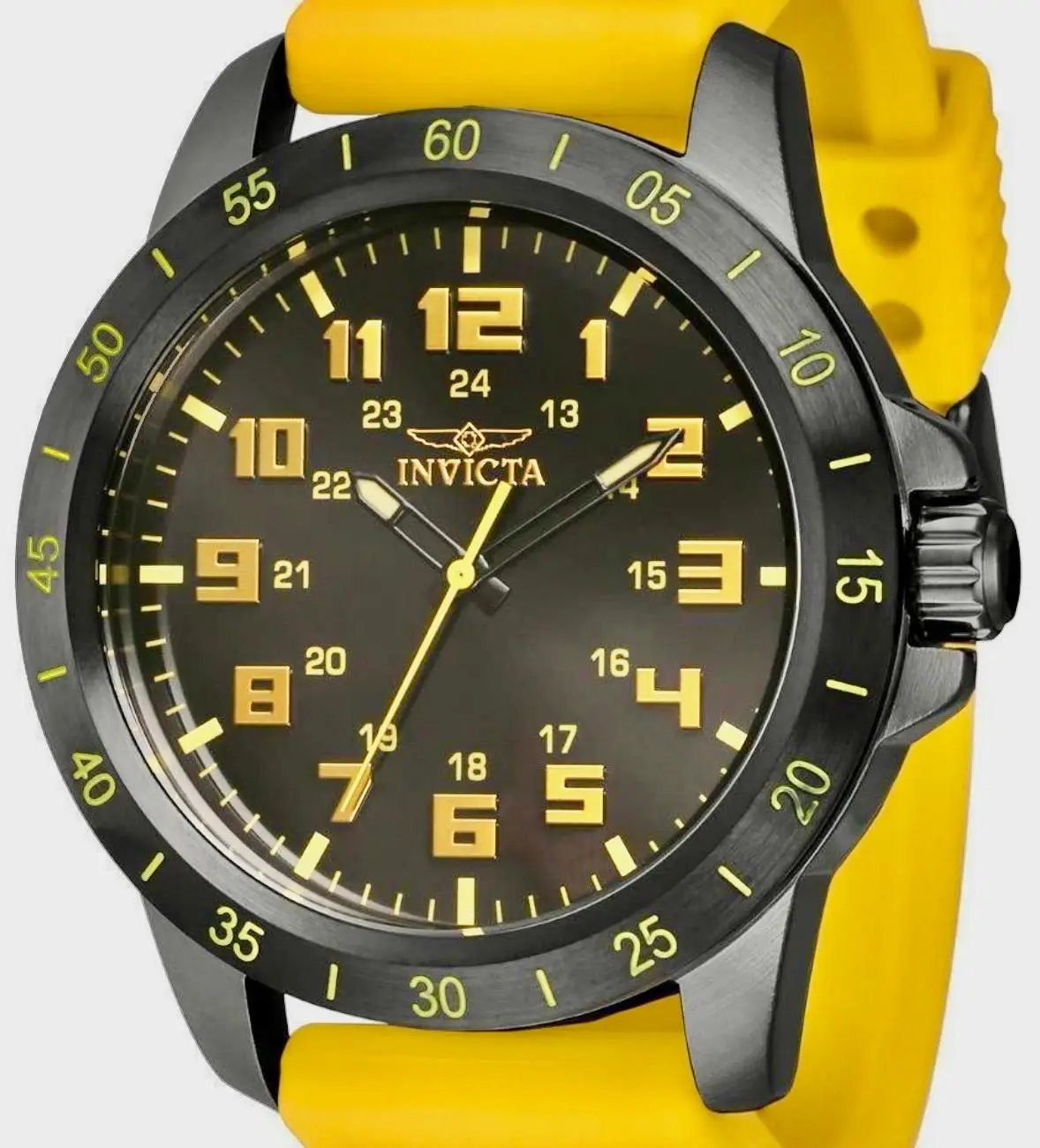 Invicta Pro Diver Stratus Men's Watch - 45mm - Yellow silicone band - Model : 40006