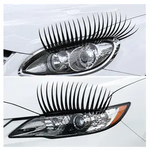 Car Headlight Eyelash Sticker, Cute Car Eyelashes Decal, Funny Auto Accessories, Headlight Lash Trim, Gift for Her Car Decor
