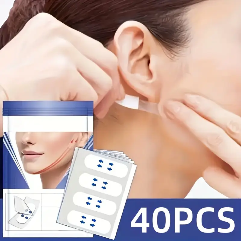40 pieces, invisible facial patch, facial lifting tape, Facelift Tape For Face Invisible, suitable for eyes, double chin, facial shaping patch, facial lifting tool, Self Care Tools, ViralGadgets, Beauty Tools, TikTokMadeMeBuyIt