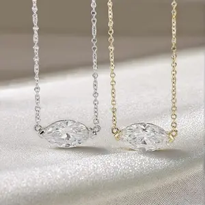 k18yg labgrown diamond necklace 2.2g 1.09ct lg138 zlz002