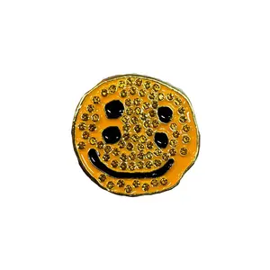 CPFM Smiley Pin - Custom Enamel Pin with Metal Backing Clasp