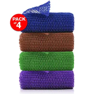 African Net Sponge - Antibacterial Exfoliating Net Sponge, Premium Net for Deep Cleansing and Exfoliation, Durable Sponge for Smooth and Radiant