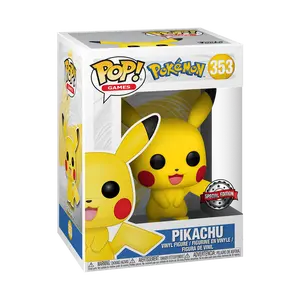Funko Pop! Pokemon - Pikachu #353 Exclusive (Sticker may vary) Collectible Pop Vinyl Figure