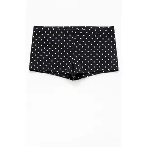 John Galt Women's Black Polka Dot Boxer Shorts