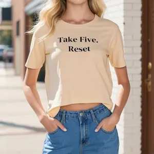 Take Five. Reset -Unisex Minimalist Comfort Tee