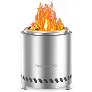 Mini Portable 5.5 Inch Stainless Steel Outdoor Tabletop Fire Pit