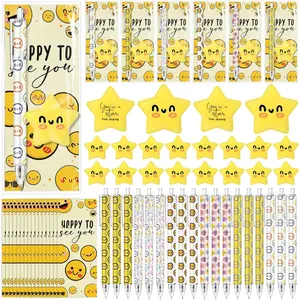 24 Sets Inspirational Gifts Bulk for Coworker Employee Appreciation Smile  Pencils Support with  Ball Positive Cards for Teacher Team Funny Office Gifts